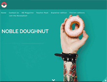 Tablet Screenshot of nobledoughnut.com